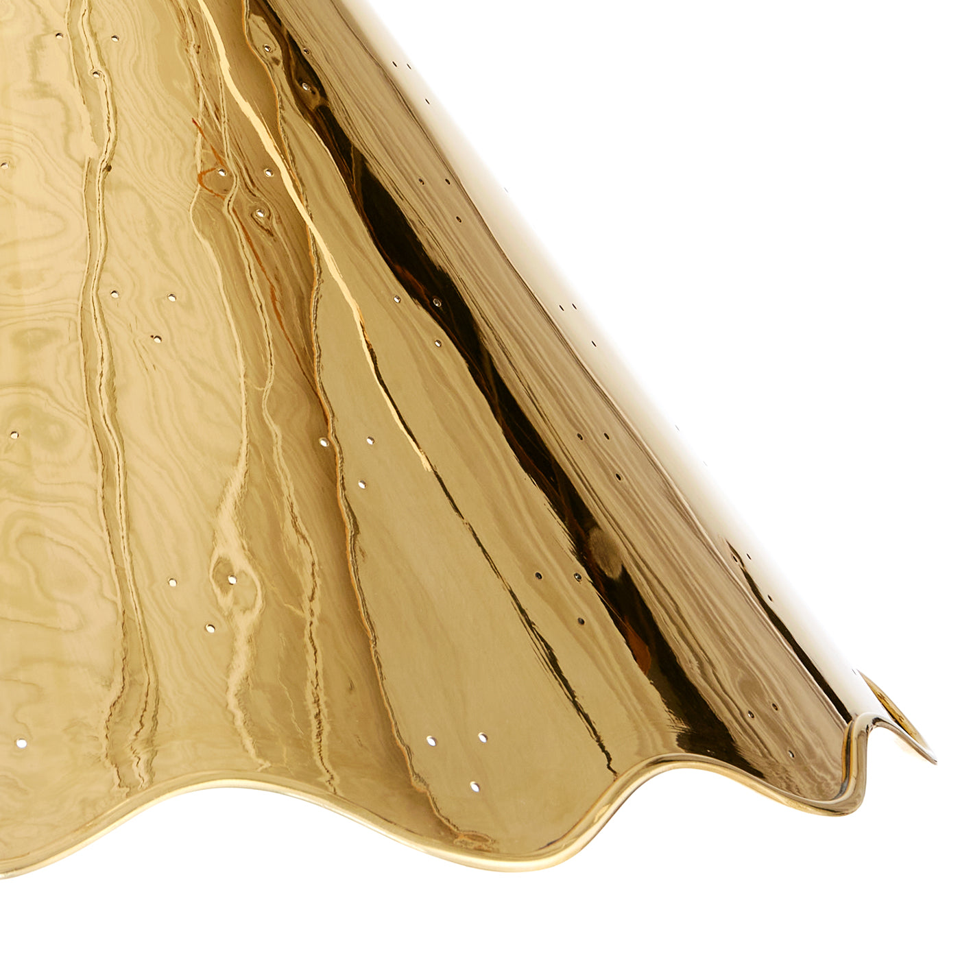 Large Brass Ripple Pendant