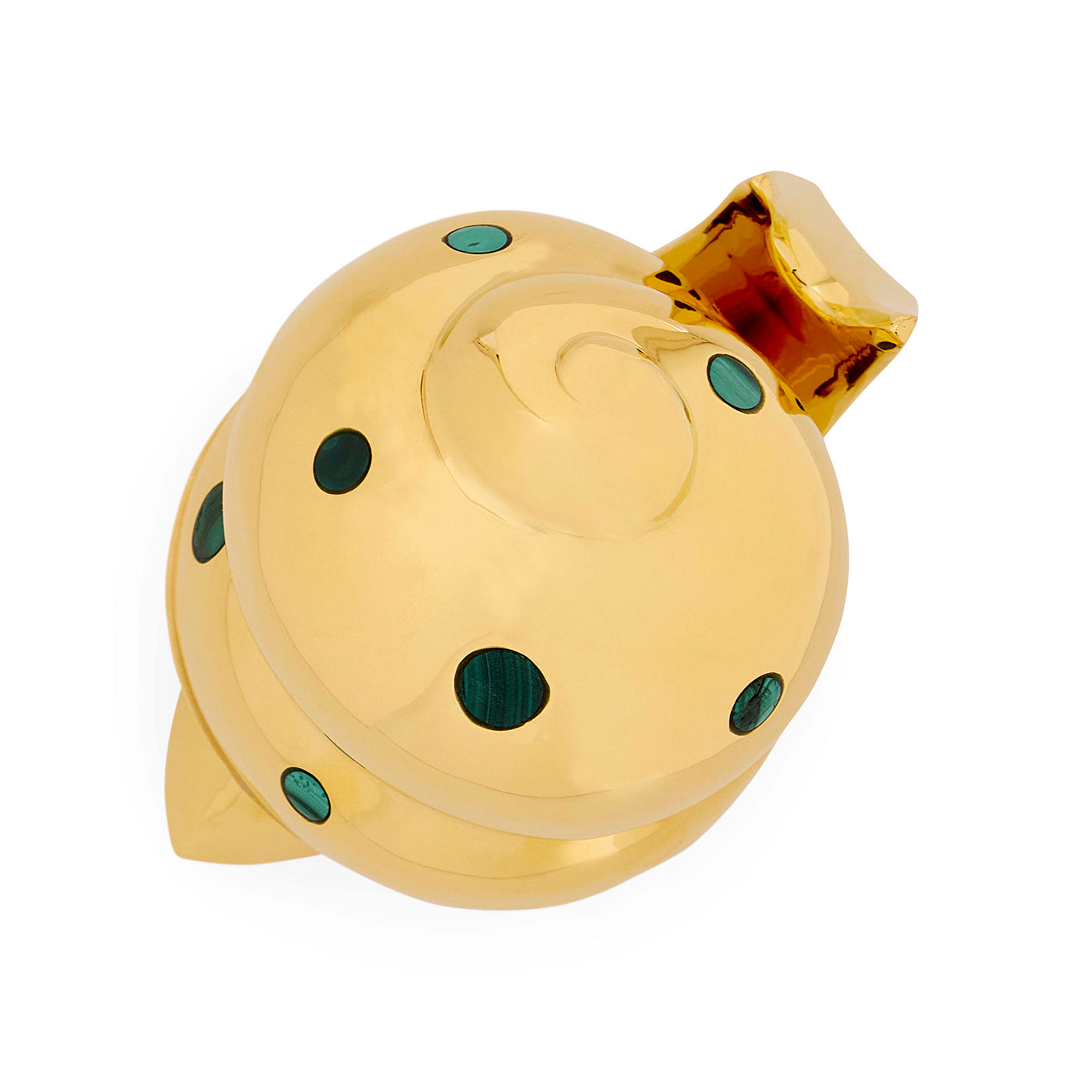 Brass Snail Box - top view