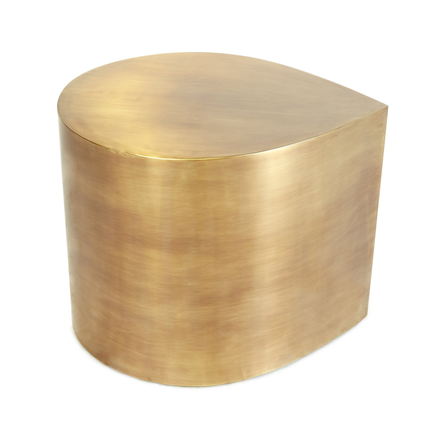 teardrop table antiqued brass - angle view 14