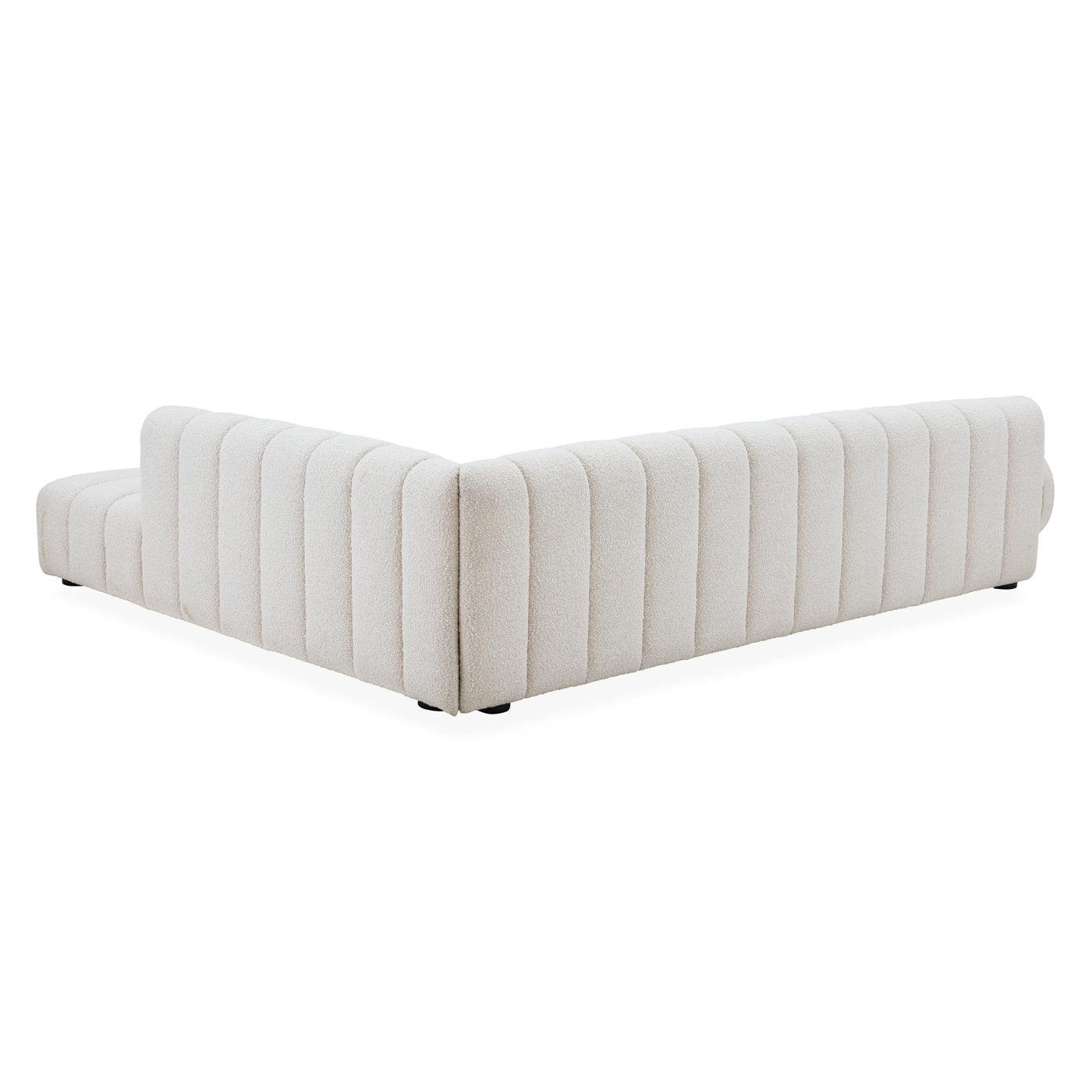 brigitte sectional right arm facing olympus oatmeal boucle - detail view
