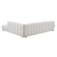brigitte sectional right arm facing olympus oatmeal boucle - detail view