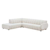 brigitte sectional right arm facing olympus oatmeal boucle - back view