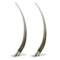 giant acrylic tusk bundle smoke - angle view
