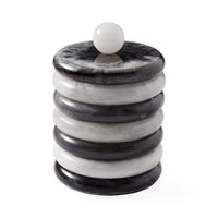 Mustique Black & White Ice Bucket - front view