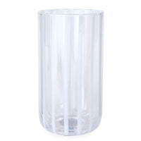 cabana highball glass blue - front view