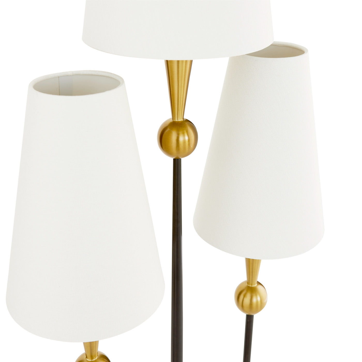 caracas cactus floor lamp white brass marble - detail view 2