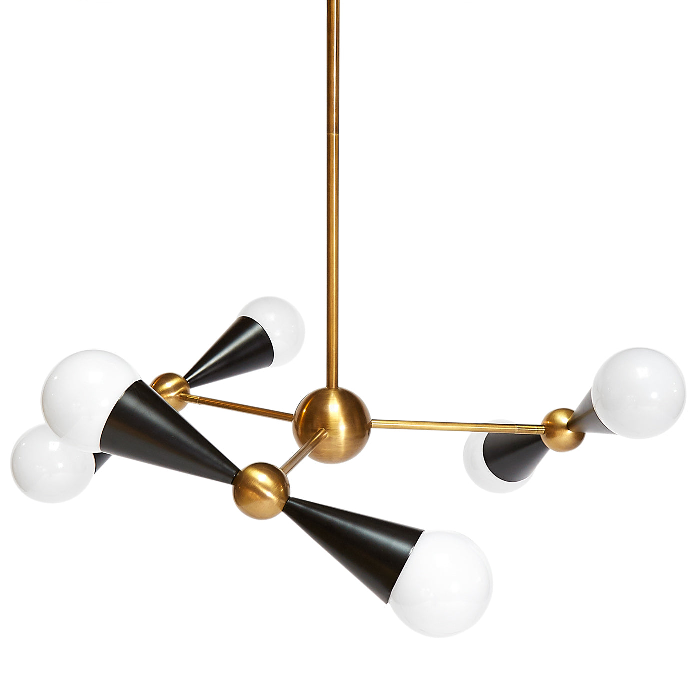 caracas six-light chandelier with sunset sofa