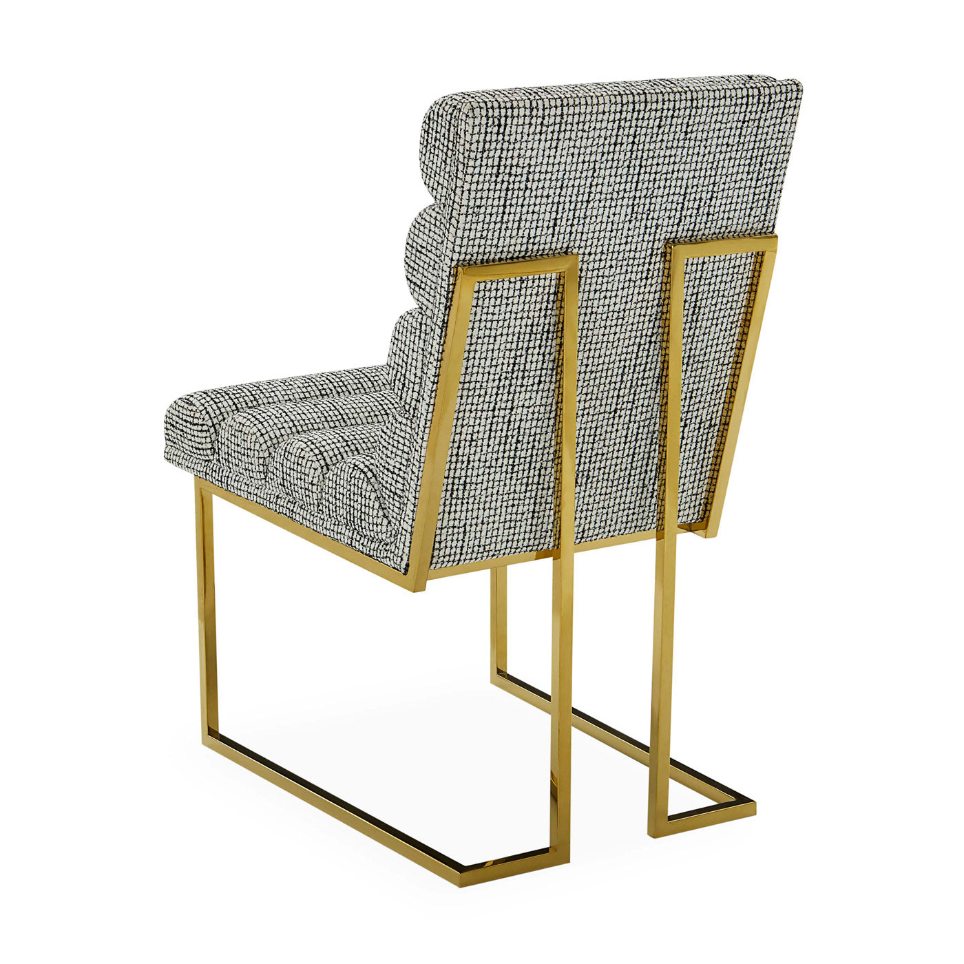 Channeled Goldfinger Dining Chair - back view