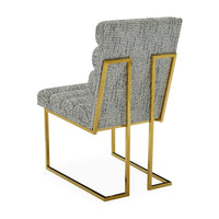 Channeled Goldfinger Dining Chair - back view