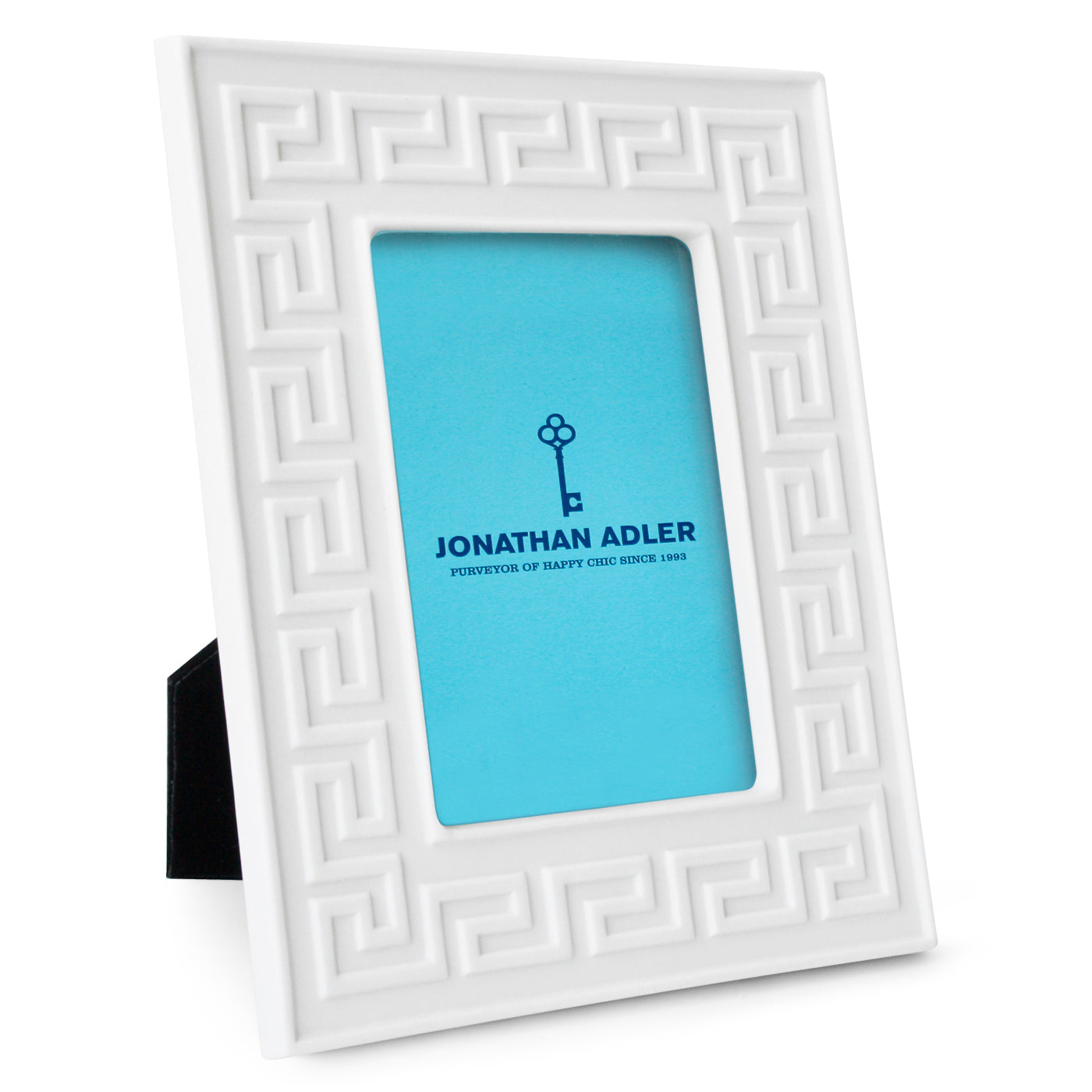 Charade Greek Key 4 x 6 Frame in Porcelain | Jonathan Adler
