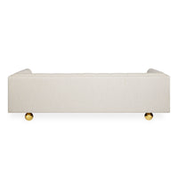 claridge sofa oxford blue leather - angle view