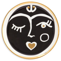 marseilles coasters porcelain black white gold - view 3