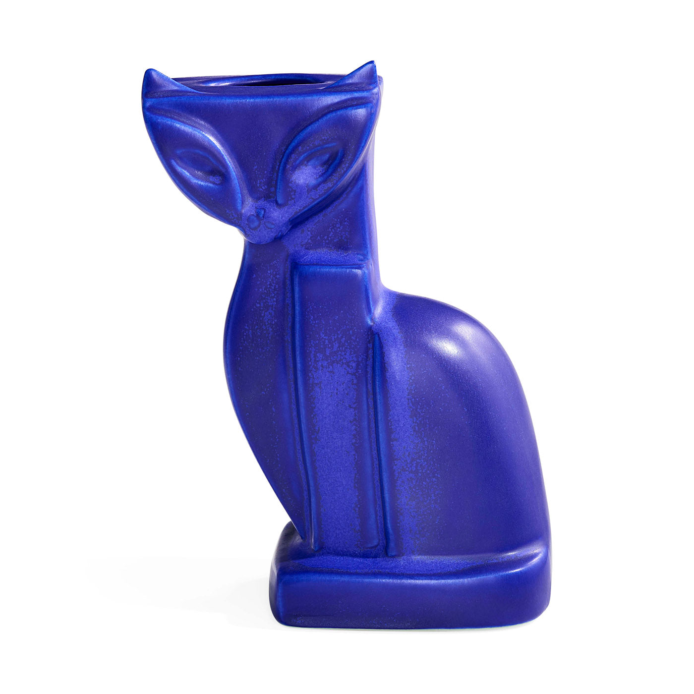 Cobalt Cat Vase in Stoneware | Jonathan Adler