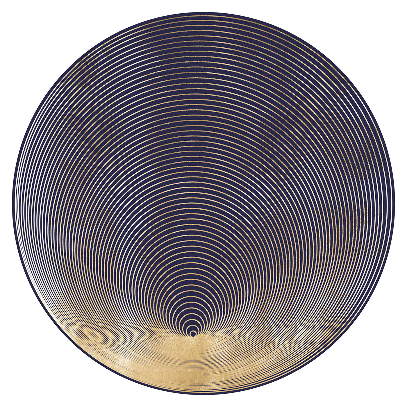 concentric circles print - front view