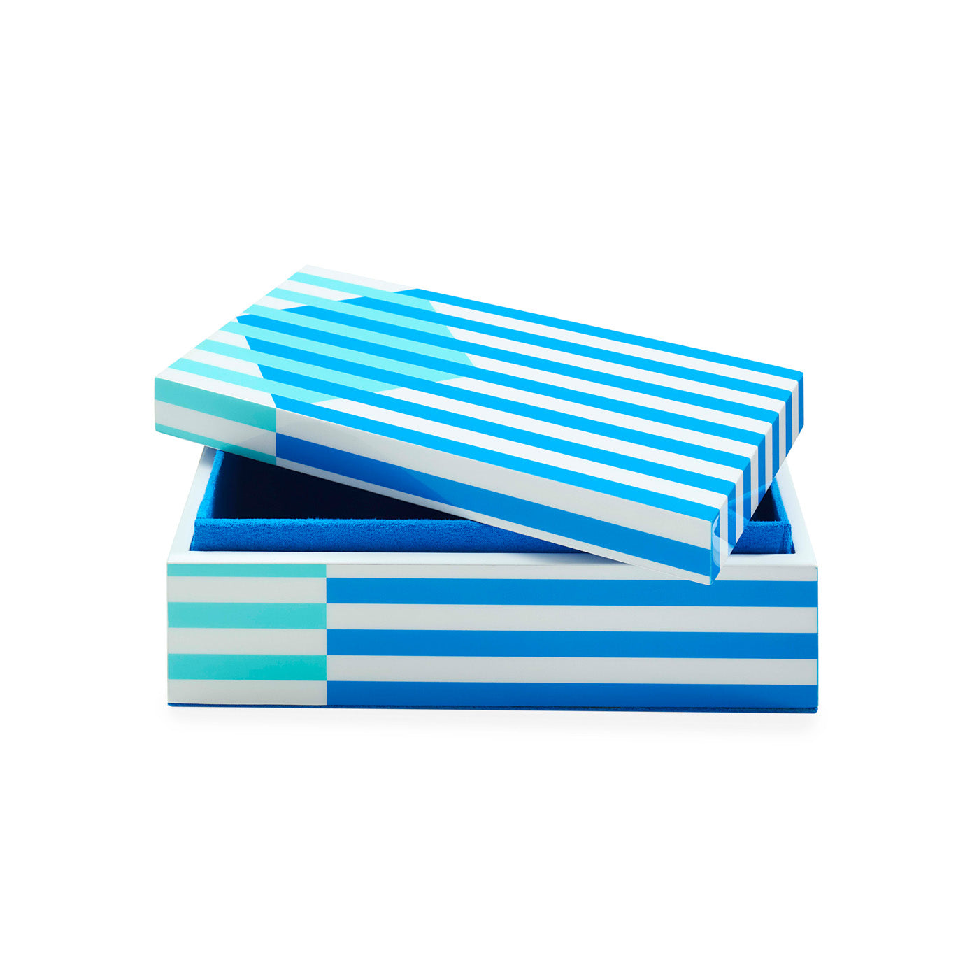 Copenhagen Small Lacquer Box in Lacquer and Velvet | Jonathan Adler