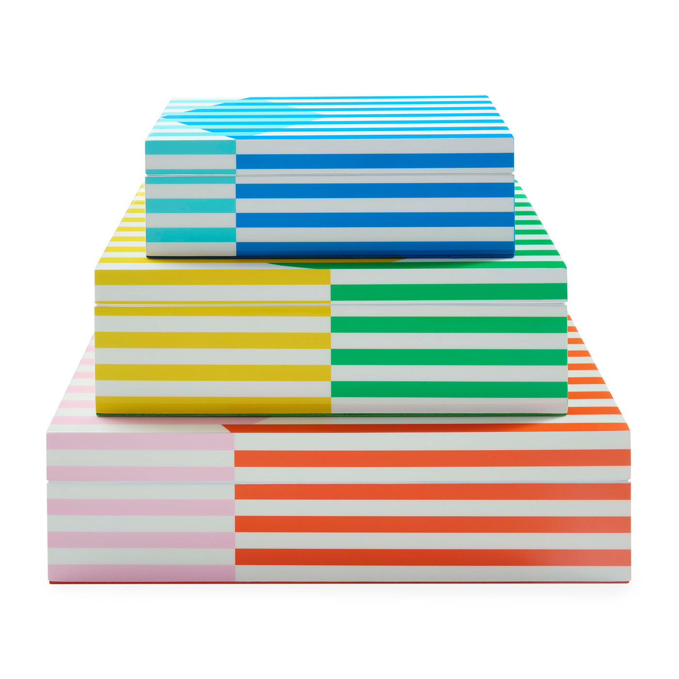 Copenhagen Small Lacquer Box in Lacquer and Velvet | Jonathan Adler