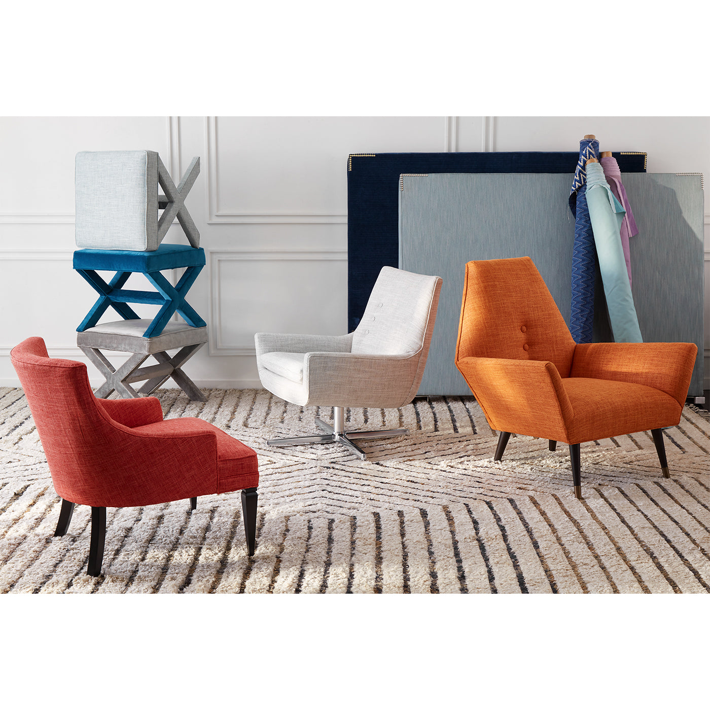 electrum dining table x benches - styled view