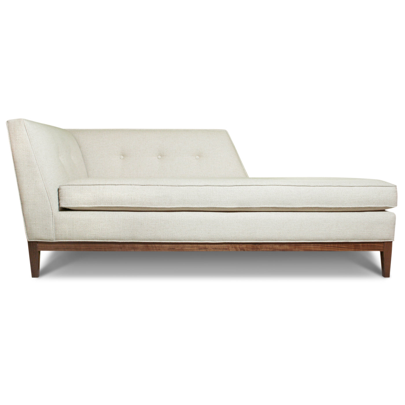 danner chaise right arm tangiers sand linen - front view