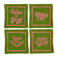 Deep Thoughts Cocktail Napkins - front view