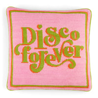 Disco Forever Needlepoint Pillow - front view