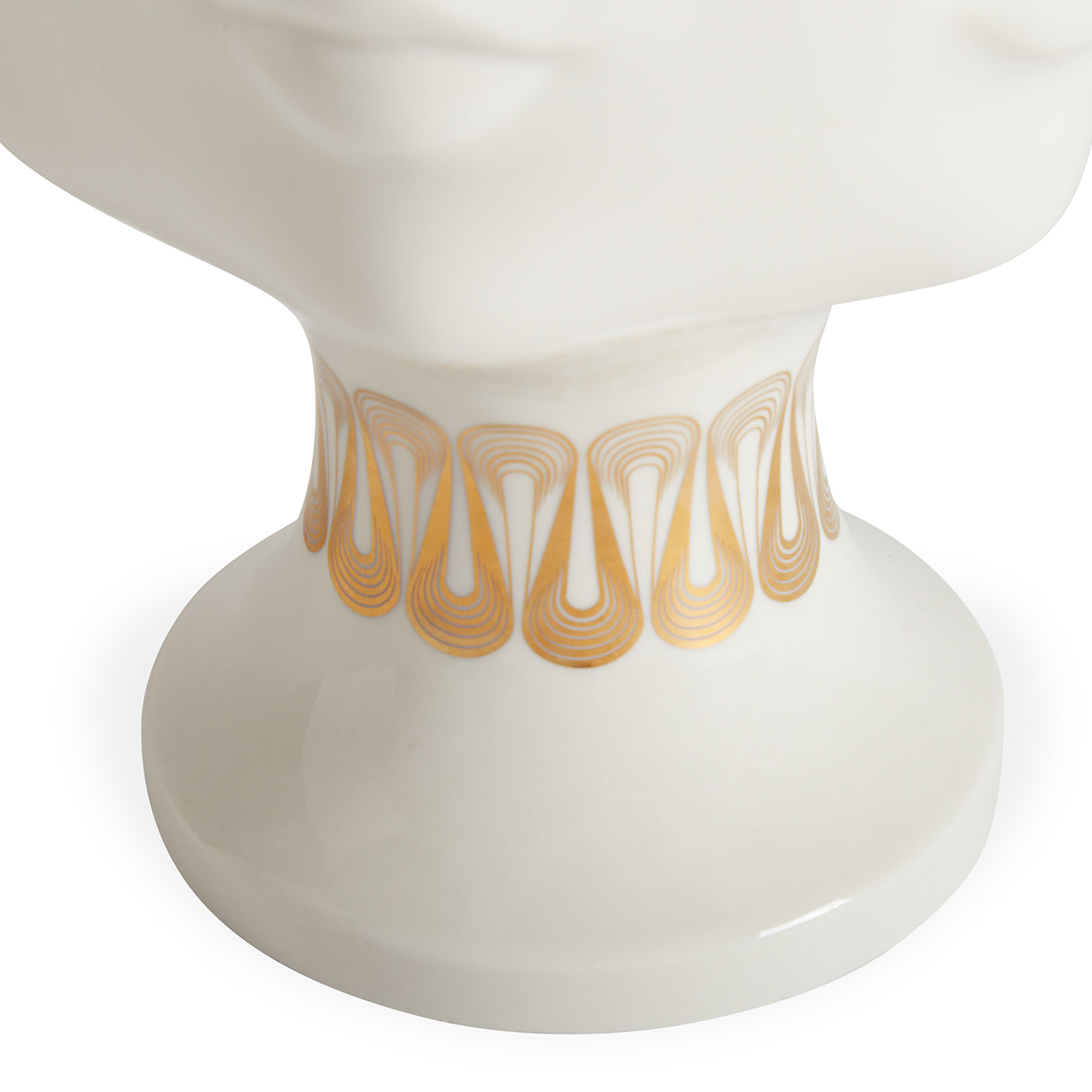 gilded dora maar urn porcelain white accents gold - detail view 2