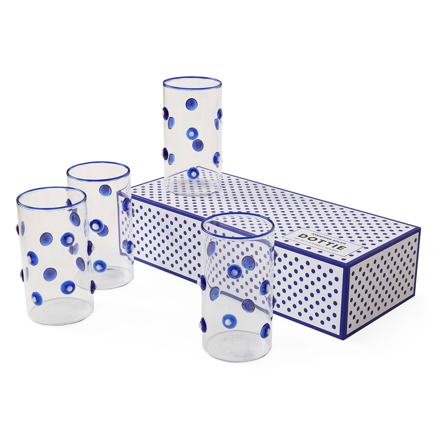 Dottie Highball Glassware Set with box