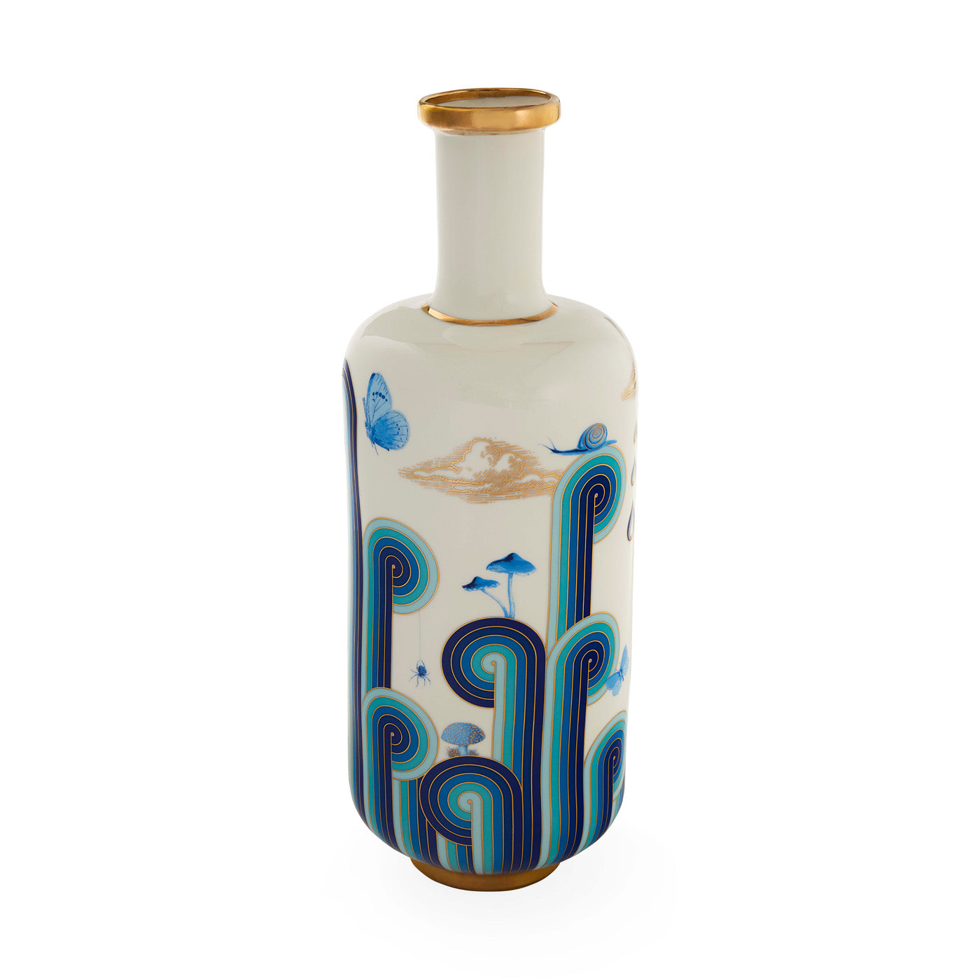 Druggist Tall Bottle Vase - back view