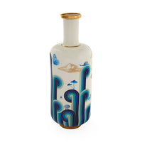 Druggist Tall Bottle Vase - back view