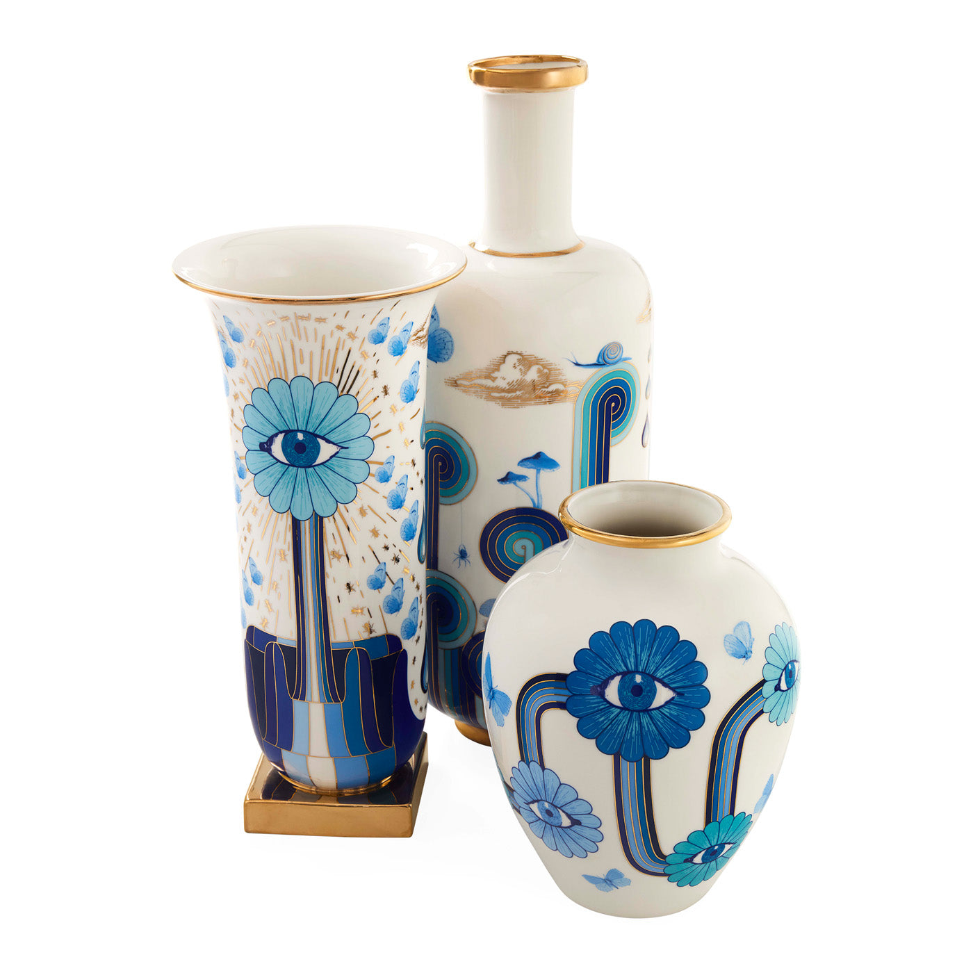 Druggist Tall Bottle Vase - group view