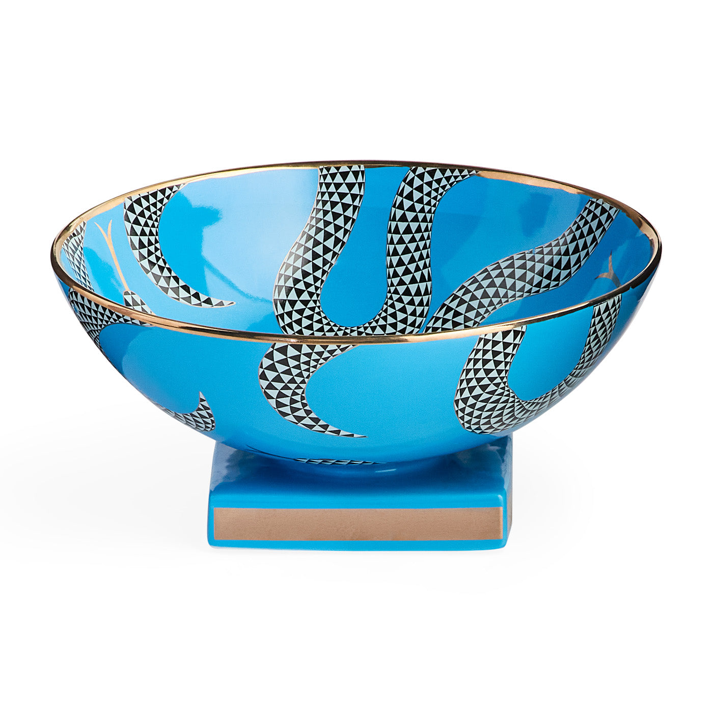 Eden Bowl in Porcelain with Gold Accents | Jonathan Adler