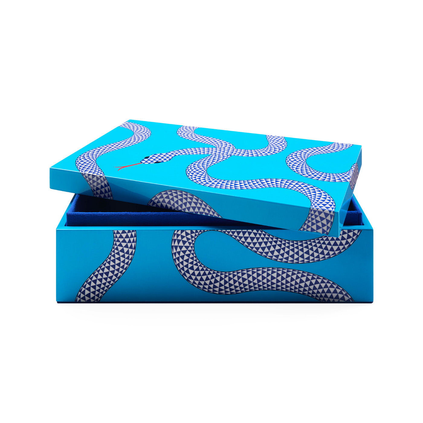 Jonathan Adler 収納ボックスEden Lacquer Box Eden Medium Lacquer Box in Lacquer and Velvet | Jonathan Adler