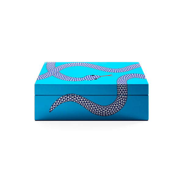Eden Small Lacquer Box in Lacquer and Velvet | Jonathan Adler