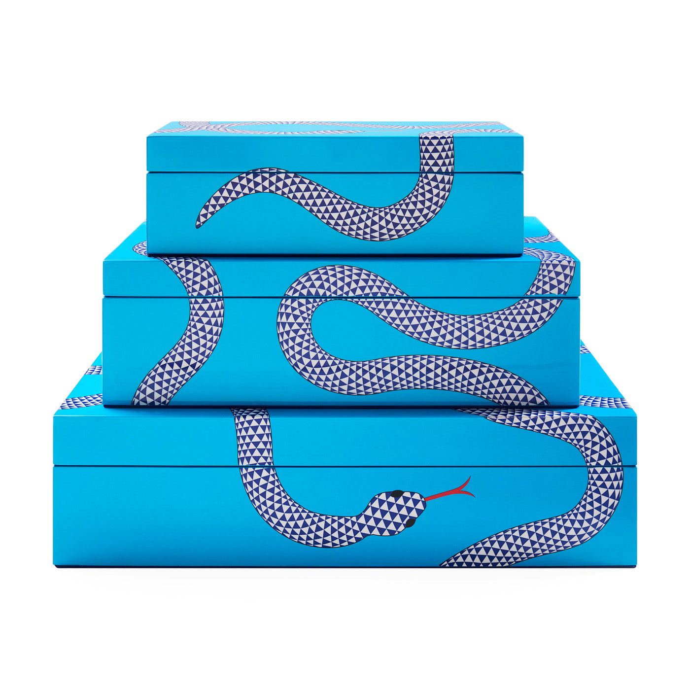 Eden Large Lacquer Box in Lacquer and Velvet | Jonathan Adler