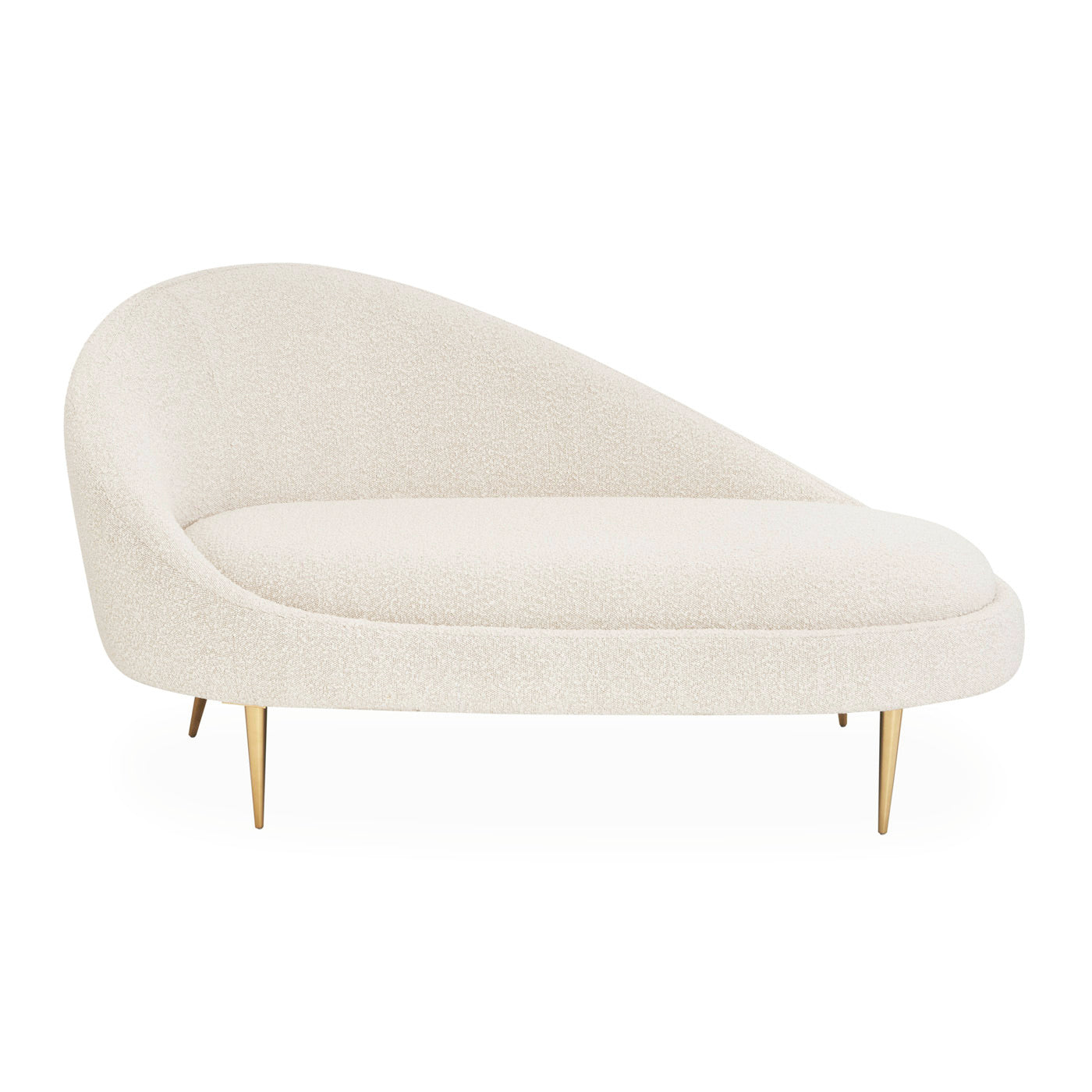 ether chaise right arm facing olympus oatmeal boucle - front view