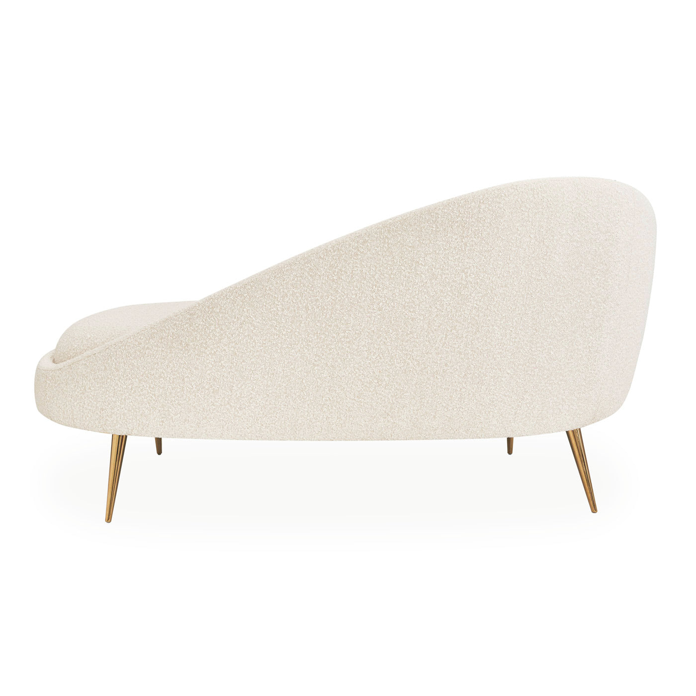 ether chaise right arm facing olympus oatmeal boucle - angle back view
