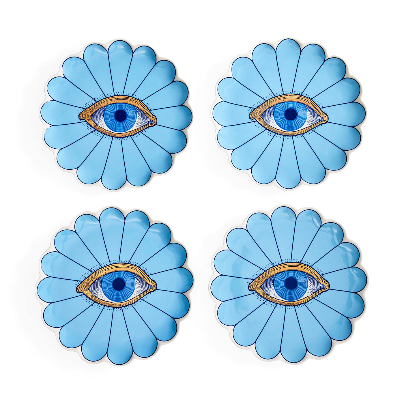 Fleur Canapé Plate Set - front view