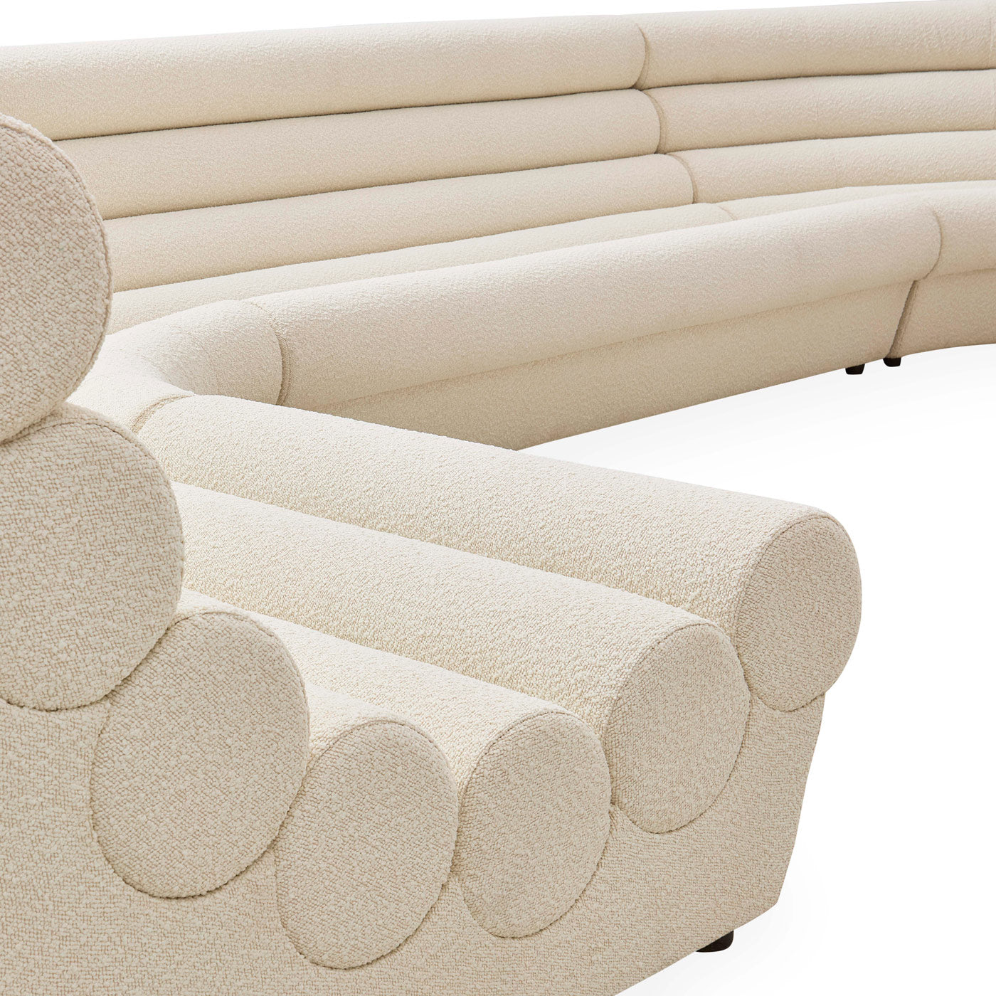 Futura Five-Piece Sectional - details view
