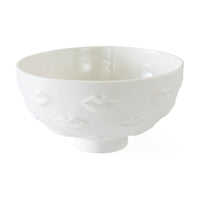 gala lips bowl porcelain white - front view