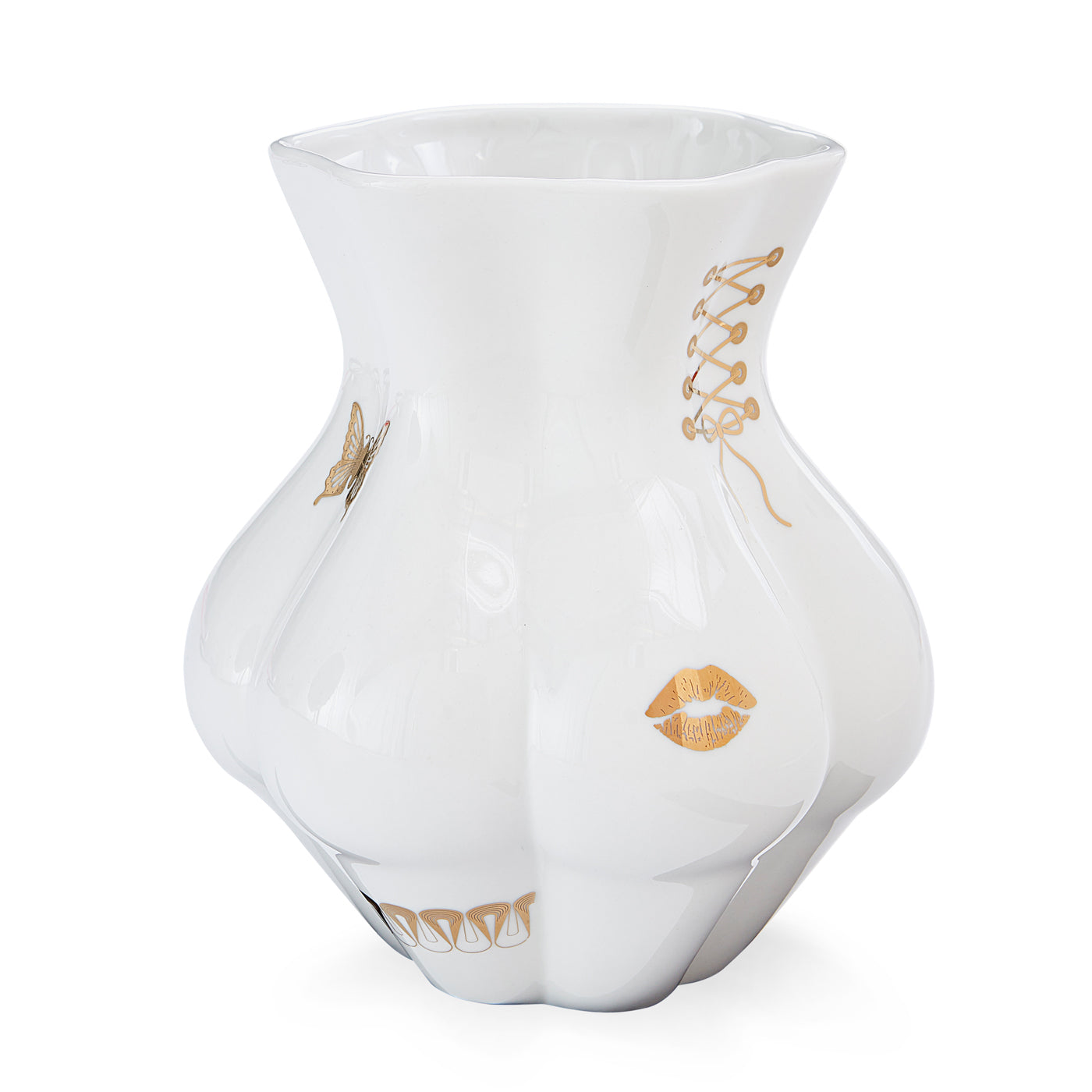 gilded kiki's derriere porcelain white accent gold - view 4