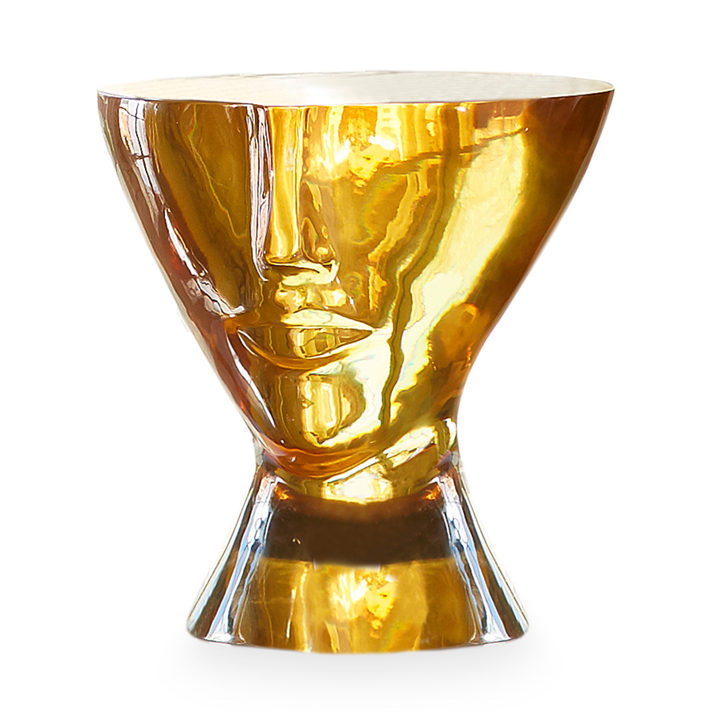 giuliette table amber acrylic - angle view