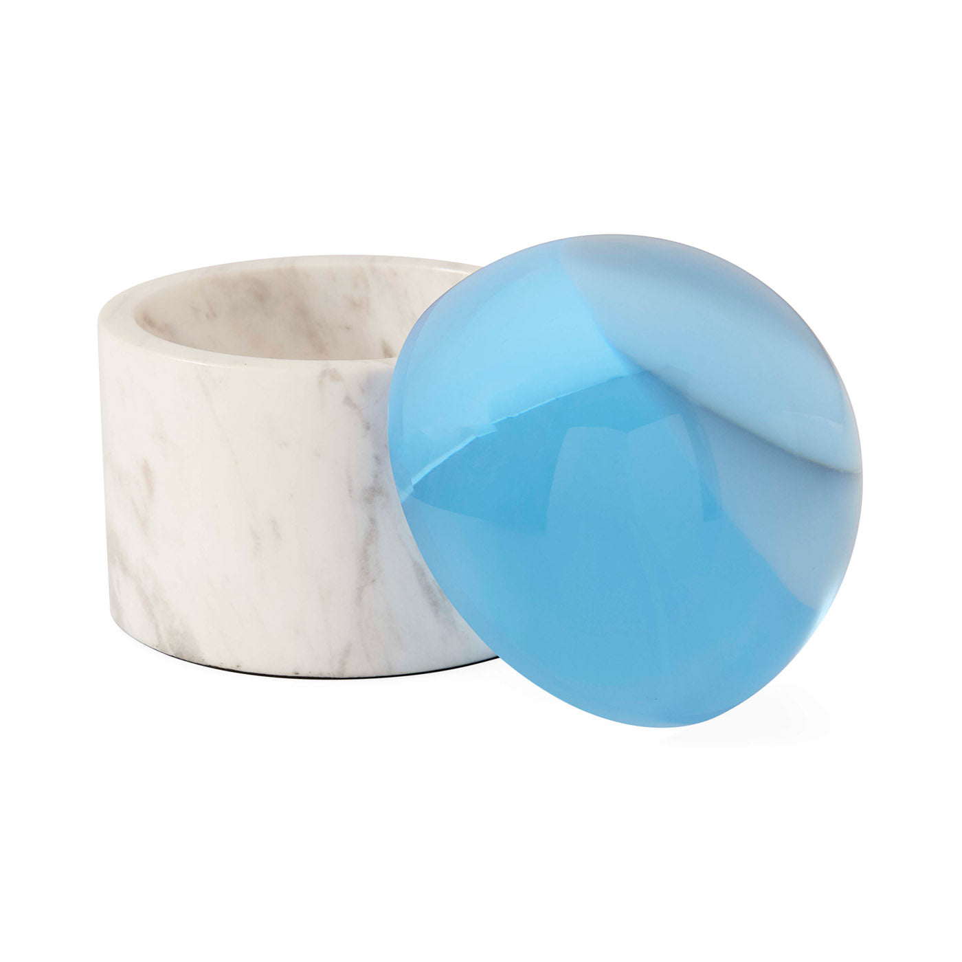 Globo Small Box in Marble and Acrylic | Jonathan Adler