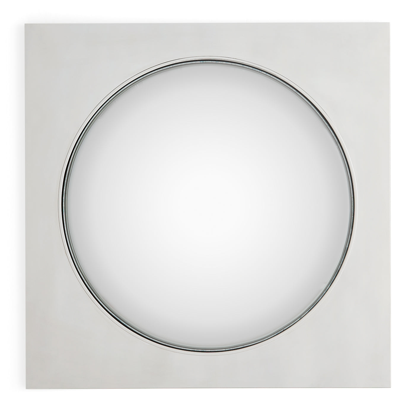 bel air convex mirror nickel silver - front view