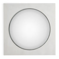 bel air convex mirror nickel silver - front view