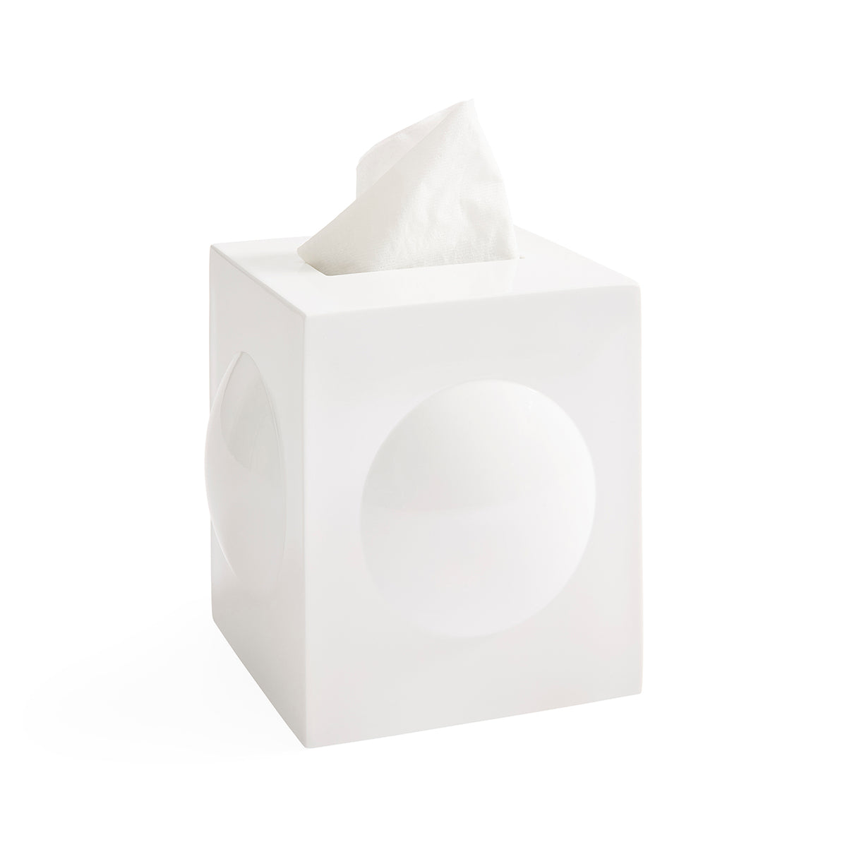 Globo White Tissue Box