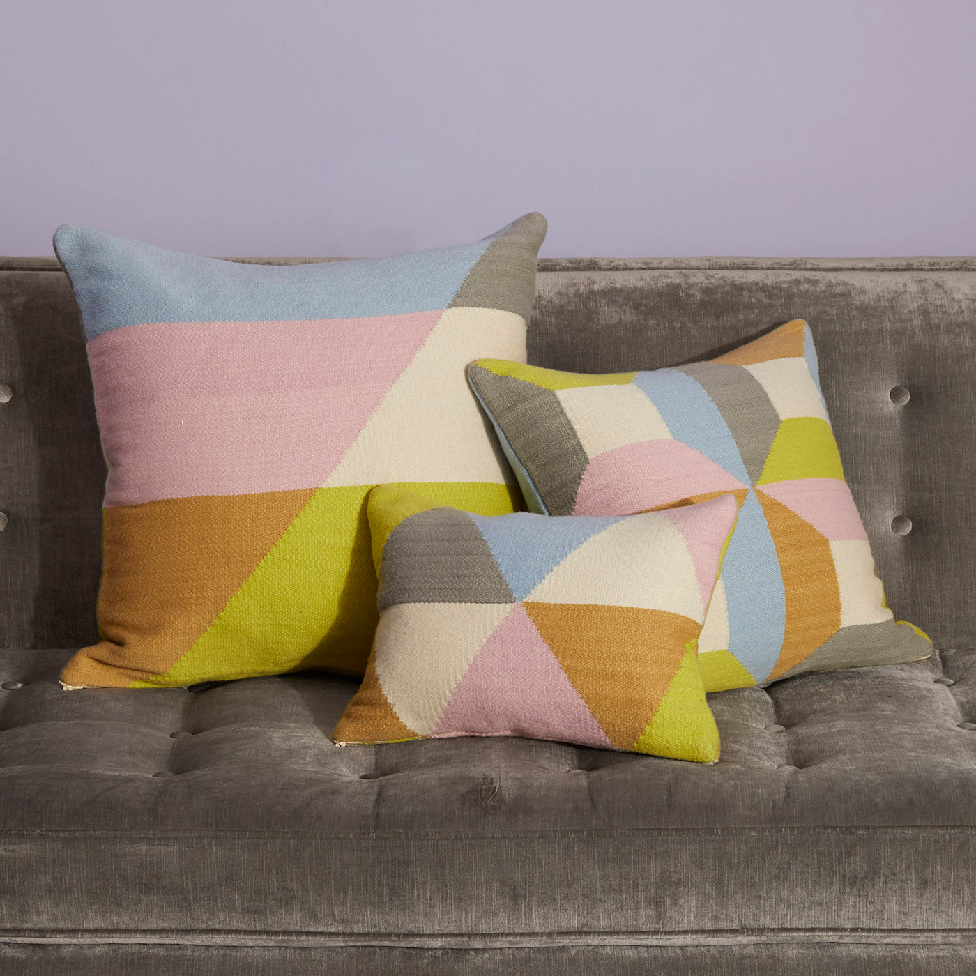 harlequin pillow collection - styled view
