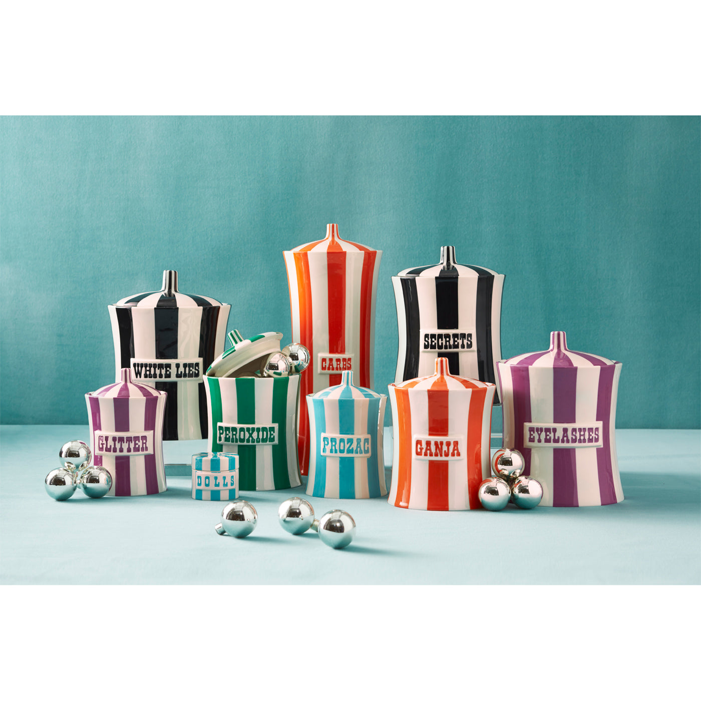 vice canister collection holiday - styled view