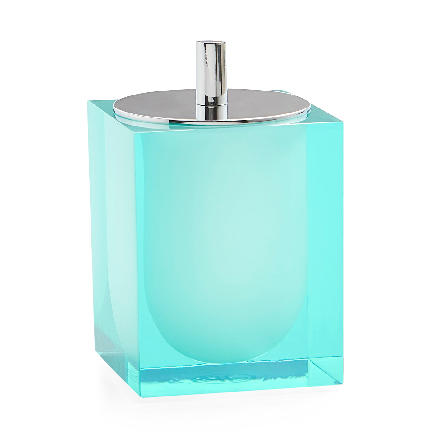 hollywood canister celadon acrylic - angle view