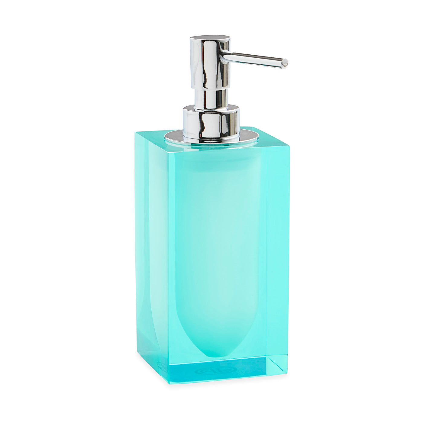 hollywood soap dispenser celadon acrylic - angle view