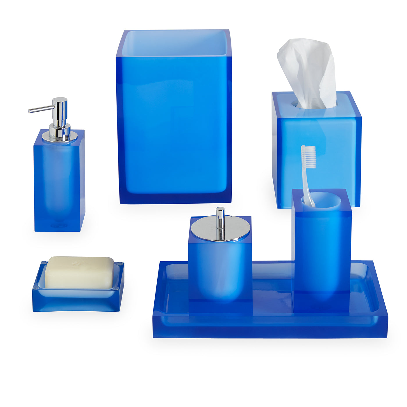 hollywood bath collection blue - front view