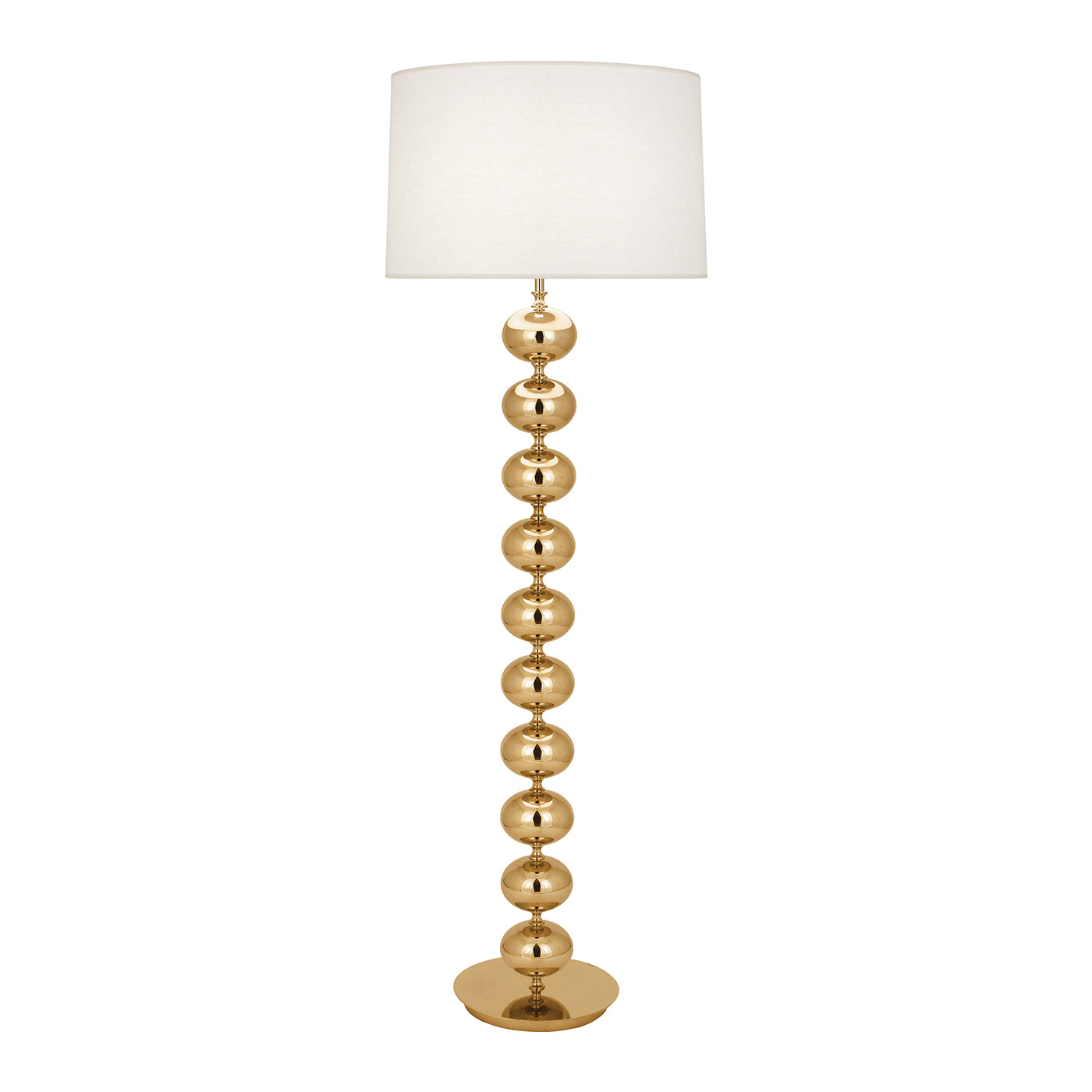 hollywood floor lamp brass - front view